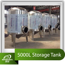 Réservoir de stockage 5000L en acier inoxydable